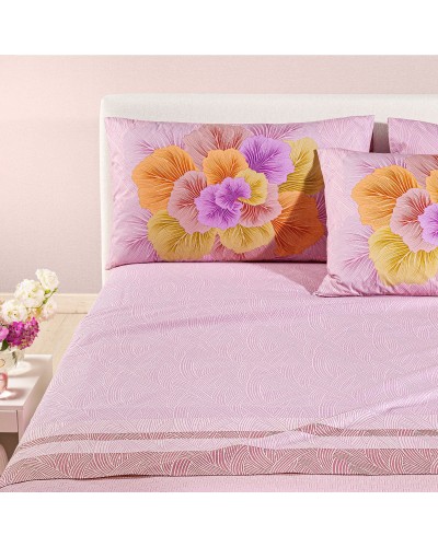 Lenzuola Caleffi Madreperla | Completo in Puro Cotone Elegante