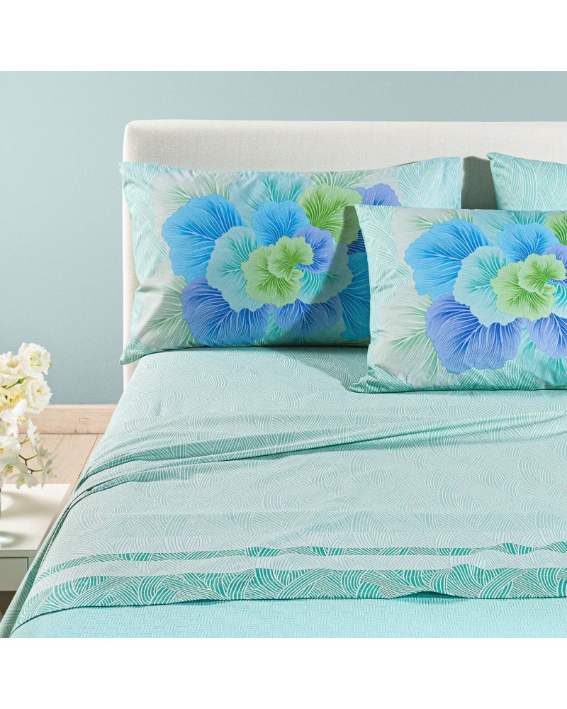 Lenzuola Caleffi Madreperla | Completo in Puro Cotone Elegante