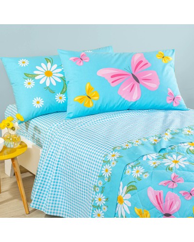 Lenzuola Margherite Caleffi | Completo in Cotone Floreale Elegante