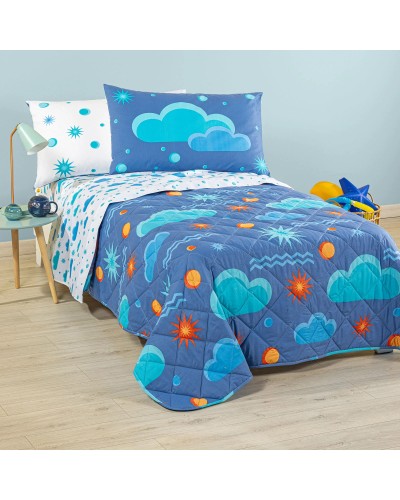 Copriletto Trapuntato Caleffi Kids Magica Notte in Cotone