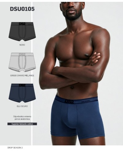 Set 3 Boxer Uomo DSU0105 Drop Season | Cotone Stretch