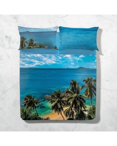 Lenzuola Emerald Waters Caleffi | Completo Cotone Online