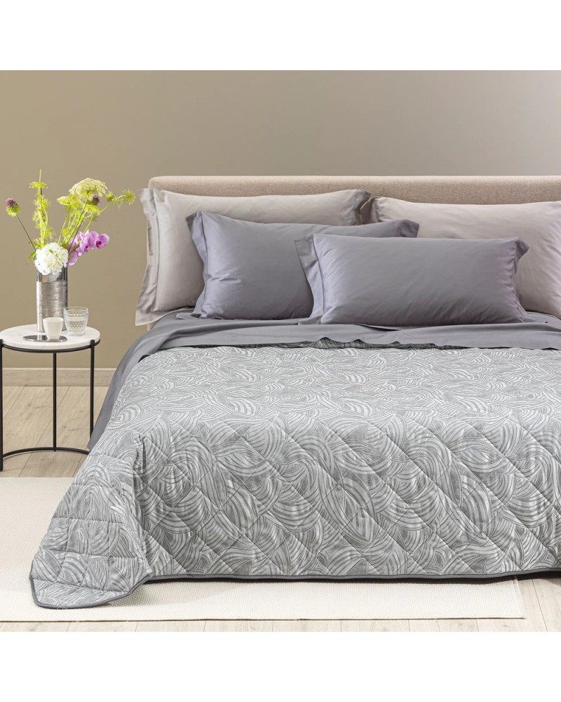 Copriletto Trapuntato Apollo Matrimoniale Raso Jacquard