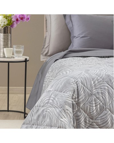 Copriletto Trapuntato Apollo Matrimoniale Raso Jacquard