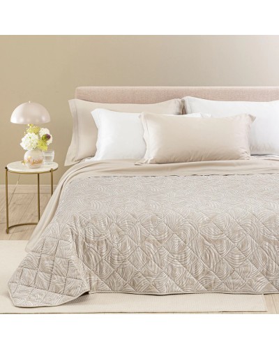 Copriletto Trapuntato Apollo Matrimoniale Raso Jacquard