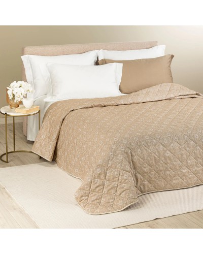 Copriletto Trapuntato Danubio ! Caleffi Matrimoniale Raso Jacquard Dreaming - Eleganza di Lusso
