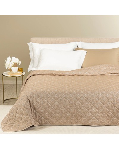 Copriletto Trapuntato Danubio ! Caleffi Matrimoniale Raso Jacquard Dreaming - Eleganza di Lusso