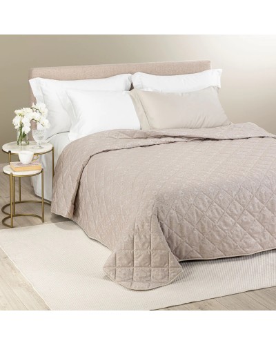 Copriletto Trapuntato Danubio ! Caleffi Matrimoniale Raso Jacquard Dreaming - Eleganza di Lusso