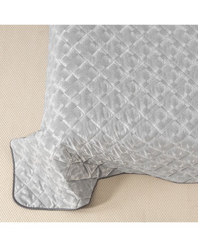 Copriletto Trapuntato Raso Jacquard Texture Matrimoniale